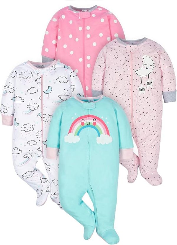 Mamelucos Sleep 'N Play para bebé niña -Gerber