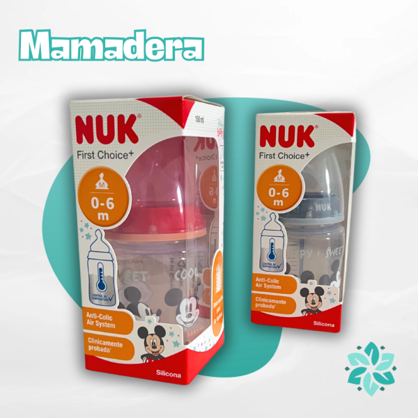 Mamadera Nuk Disney Baby Mickey 0-6 meses