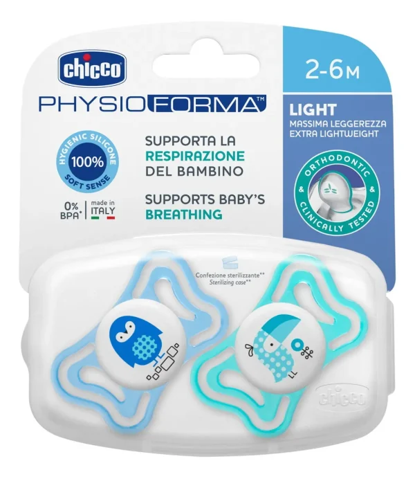 Chupete Silicona Chicco Physio Light 2-6m Niño