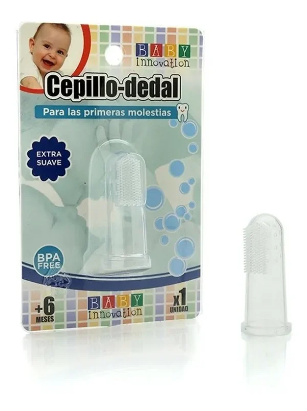 Cepillo dedal con cavidad para el dedo- Baby Innovation