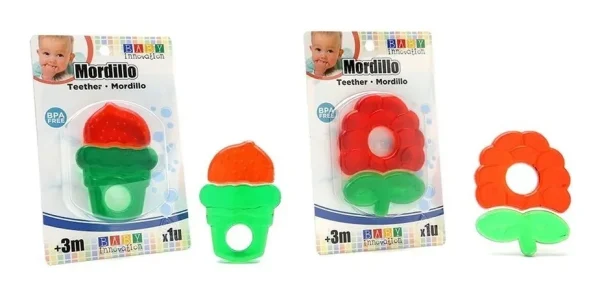 Mordillo Rojo-verde Para Bebé Refrigerante- Baby Innovation